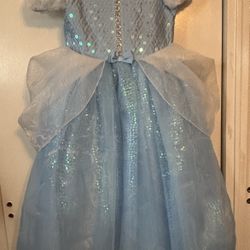 Disney Resort Princess Cinderella Sequins Shiny Dress 11/12