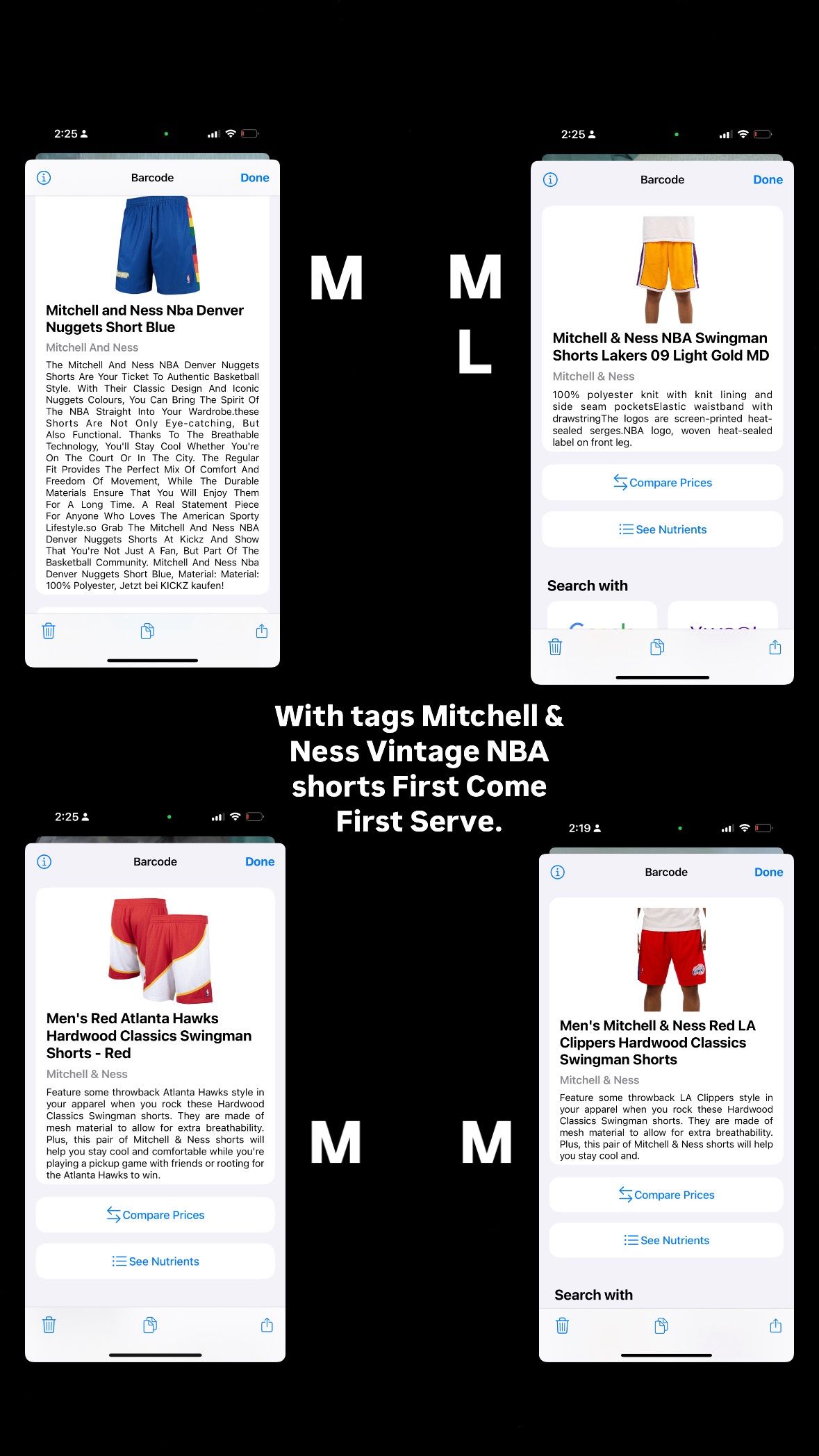 Mitchell & Ness Shorts