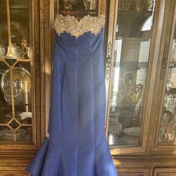 Beautiful blue Tarik Ediz Gown Beautiful Blue Tyreek