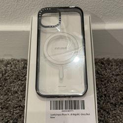 Casetify iPhone 14 Case MagSafe Glossy Black New In Box 