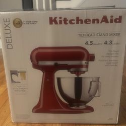 KitchenAid Deluxe 4.5 Quart Tilt-Head Stand Mixer - Empire Red 