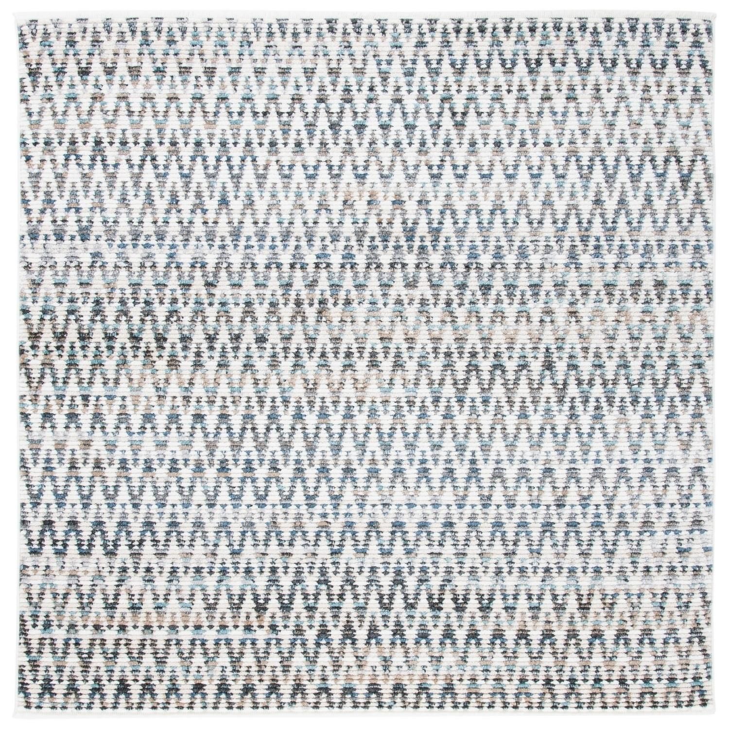 Sedona SED877A Ivory / Dark Grey Size 6 X 6 Square