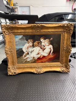 Original Cherub John Pieron Painting