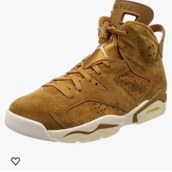 BARELY WORN Nike Air Jordan VI Retro Basketball Wheat Brown 384664 705 Size 8