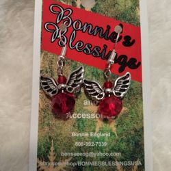 Angel Earrings 4 Colors for Pierced Ears