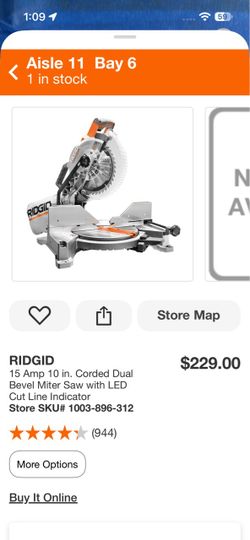 RIDGID 15 Amp 10 in. Corded Dual Bevel Miter Saw with LED Cut Line Indicator