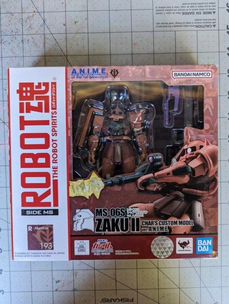 Bandai Robot Spirits Gundam MS 06 ZAKU II Char's custom #193