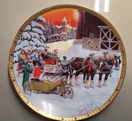 1995 Harley-Davidson Christmas Plate