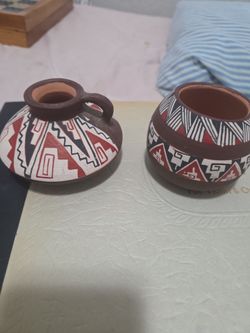 Vintage hand painted ceramic bowls