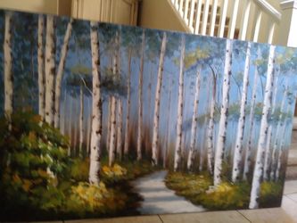 Big oil painting"Trees" Wall art