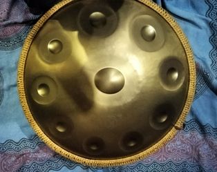 Brand new Kelisiting handpan drum 22" 10 notes 432 Hz Kurd D minor