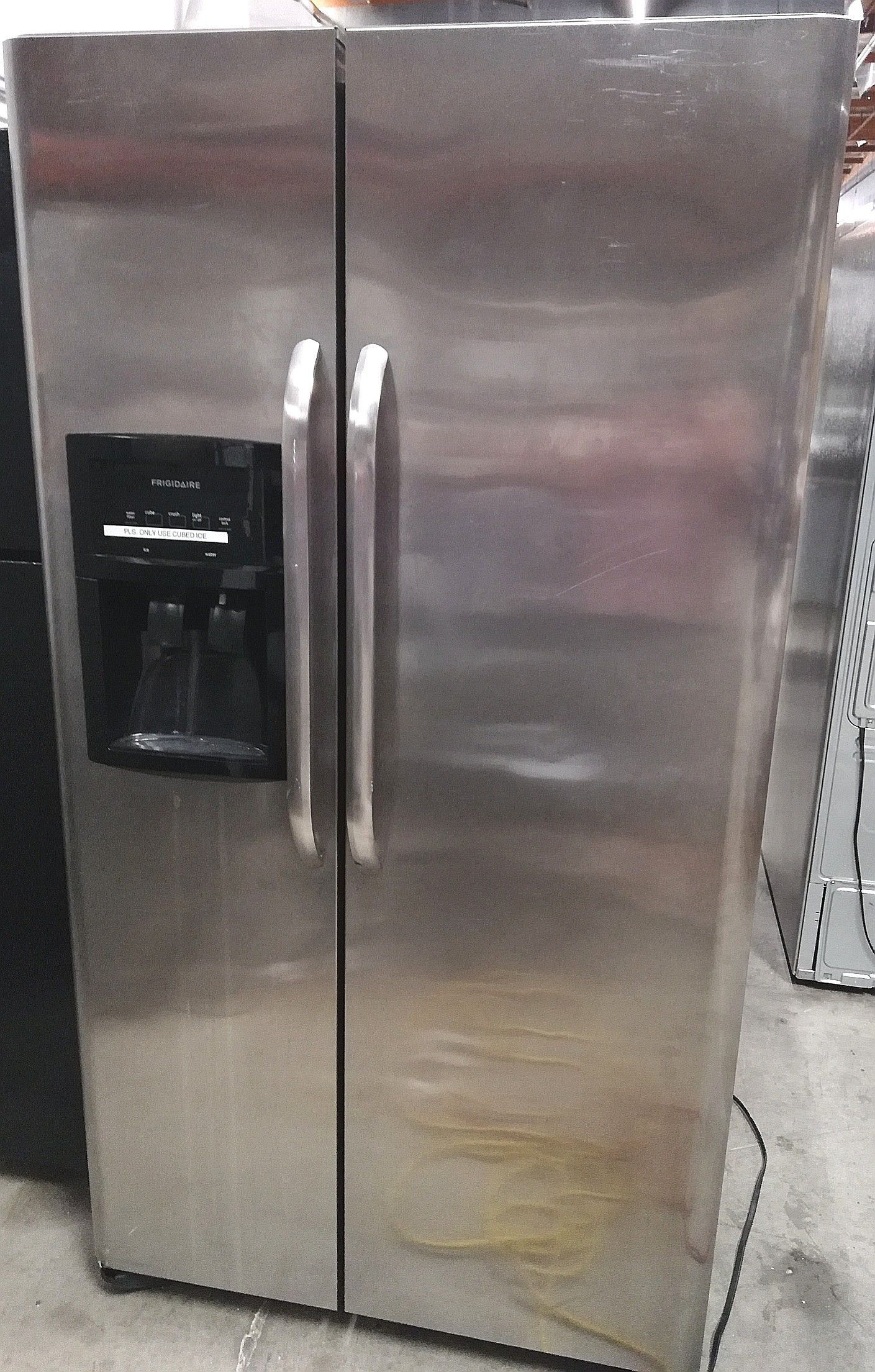 Frigidaire Double Door Fridge with Ice Dispenser in Very Good Condition
