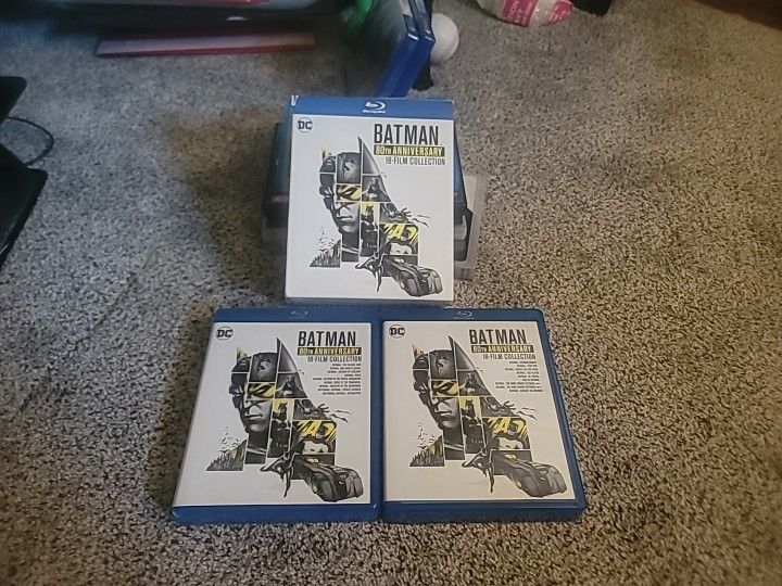 Batman 80th Anniversary 18 Disc Film Collection Blu-ray! Joker Harley Superman