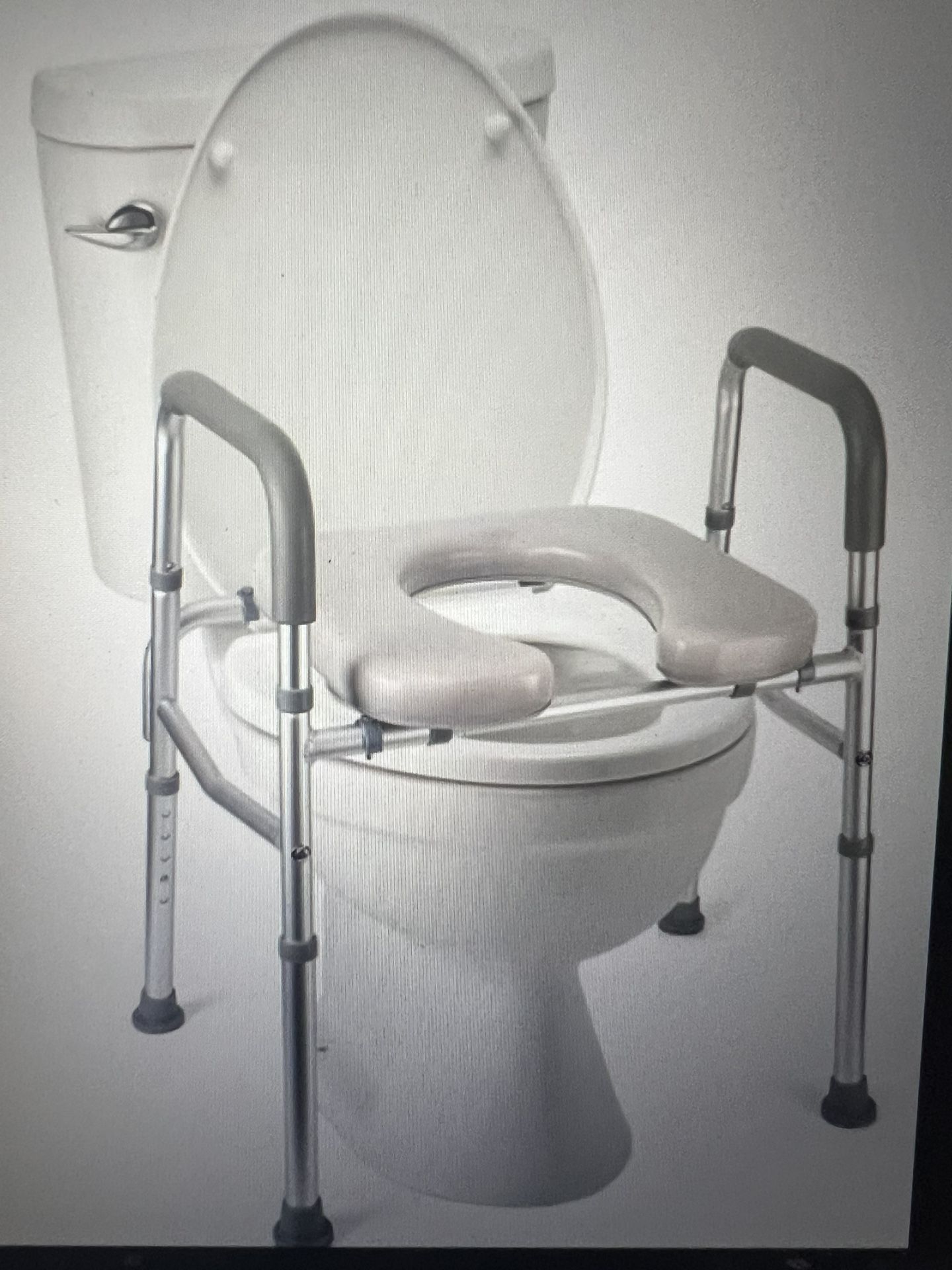Raised Toilet Seat with Handles