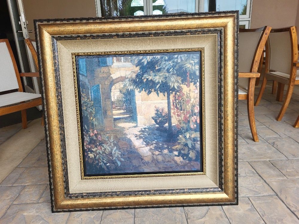 LARGE Wall Painting, 38"×38" With Custom Frame