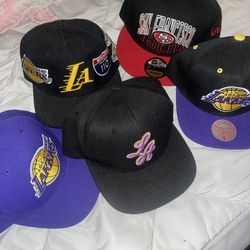 Lakers and 49er hat