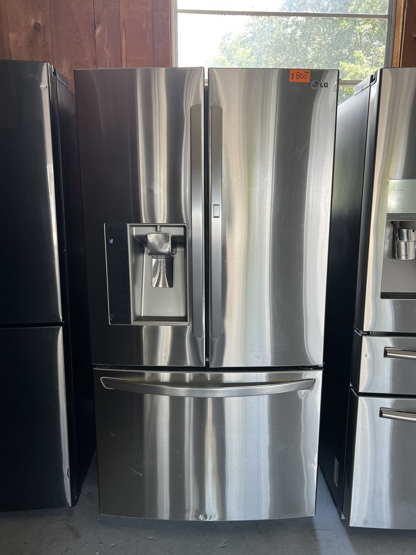 Stainless Steel LG Refrigerator With Stove That Works Perfect