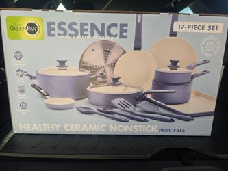GreenPan Essence 17-Piece Ceramic Nonstick Cookware Set