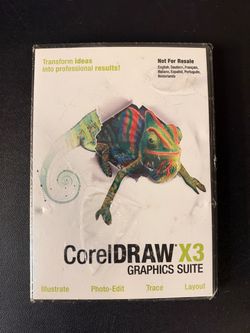 Vintage Corel Draw X3 Graphics Suite 4 CD-ROM New Sealed
