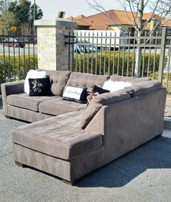 Black L Shape Sectional