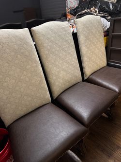 4 high back chairs great condition asking 120 for all 4