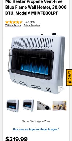 NEW- Mr heater Free Heater Blue Flame