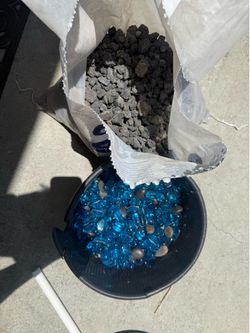 Fire pit rocks / lava rocks / gas, fire pit rocks