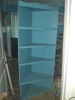 Old 6ft tall corner shelf