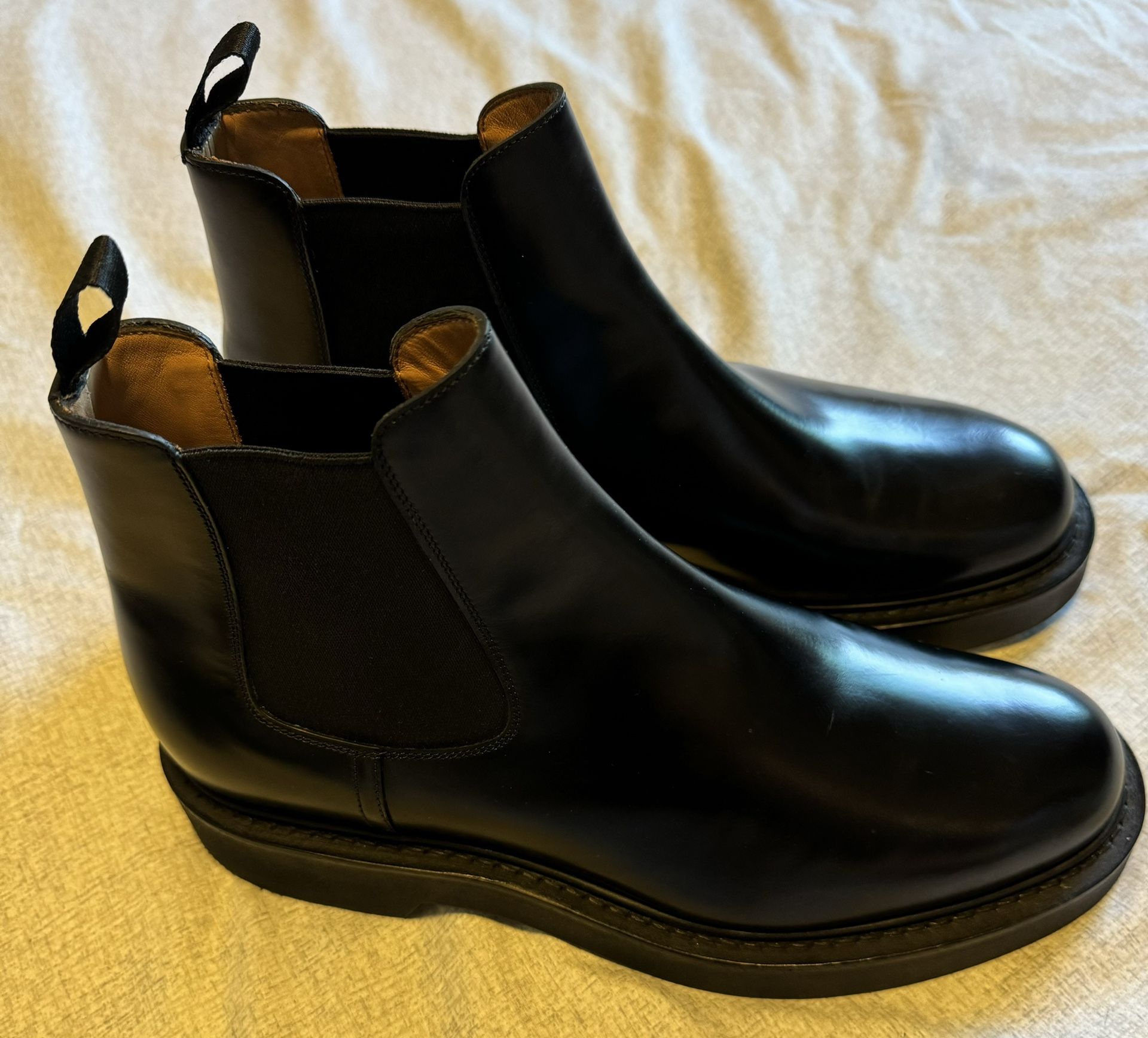 Church’s Size 9.5 Leicester Footwear Rois Calf Leather Boots Black Used England