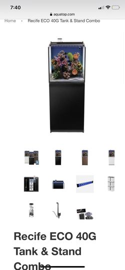 Saltwater aquarium set up