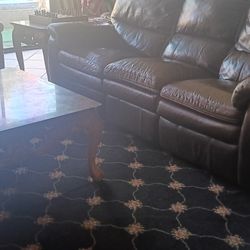 Italian Leather Couch And Chair Combo!!!