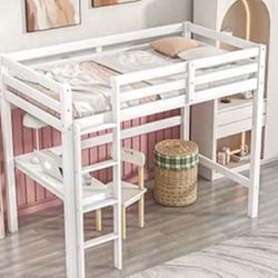 Kid’s Loft Bed With Built In desk