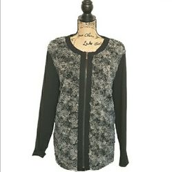 Alfred Dunner Faux Fur Black Jacket 18W