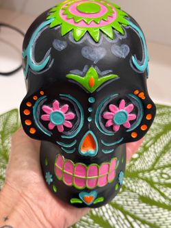 ONE (1BIG ONE)Day of the Dead Sugar Skull Figurine