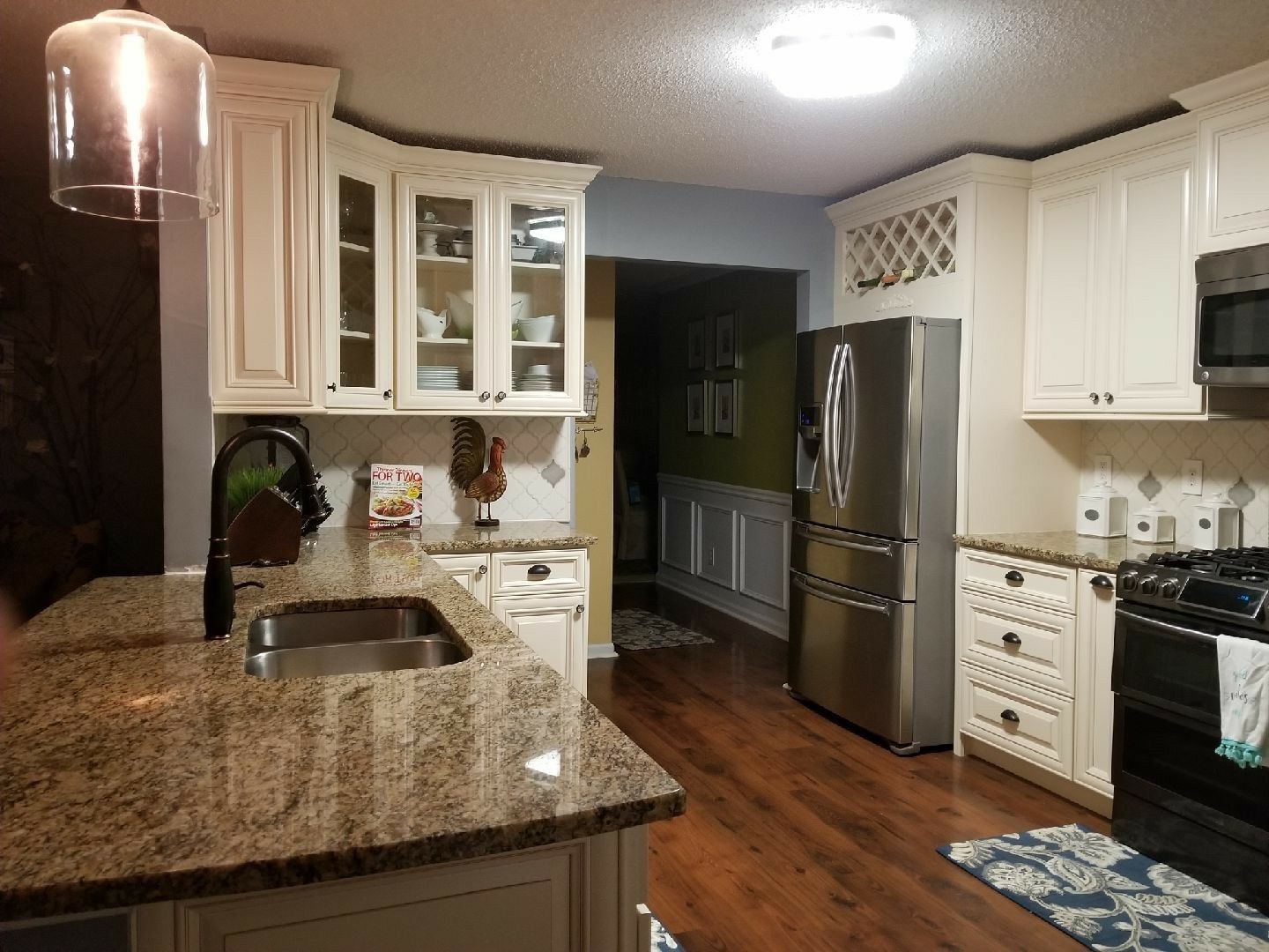 Antique glaze kitchen cabinets
