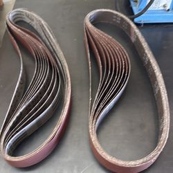 Sand paper belts