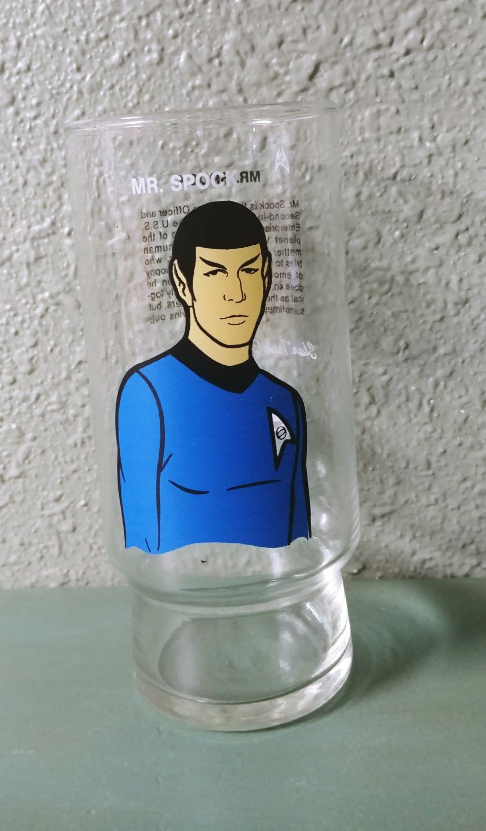 Vintage Mr Spoke Star Trek Collector Glass