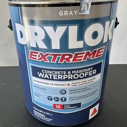 DRYLOK Extreme 1 gal 219 Gray Flat Latex Interior/Exterior Concrete Sealer Basement Waterproofer