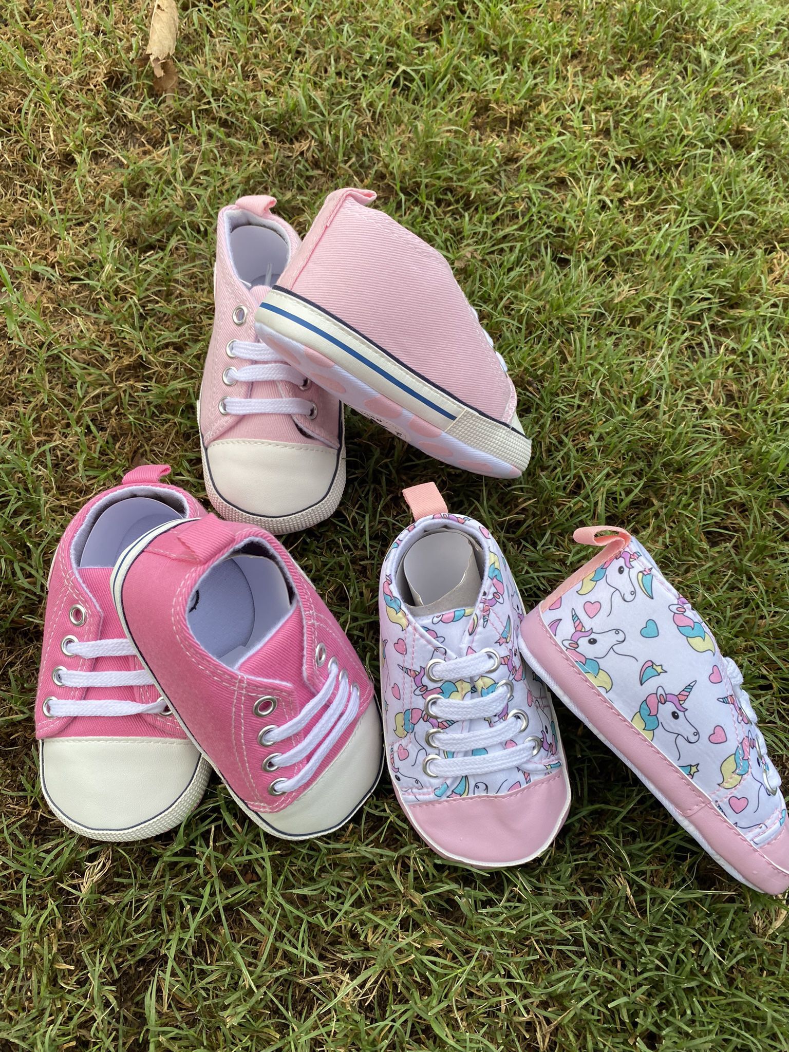 new Baby Girl Crib Shoes Lot Of 3 Size 12-18 Months 👧🏼💕👧🏼💕👧🏼💕👧🏼💕