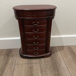 Hives & Honey Patricia Tabletop Jewelry Chest Classic 6 Drawers Side Doors