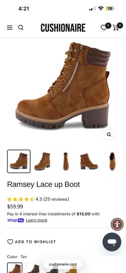 WOMEN LACE UP BOOTS