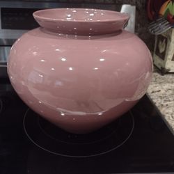 Vintage 80s Ceramic Pot 10 Inches Tall And 12 Inches Wide 