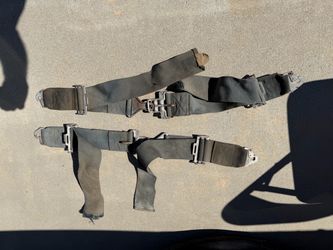 and shoulder harnesses Race car or dune buggy lap and shoulder harnesses