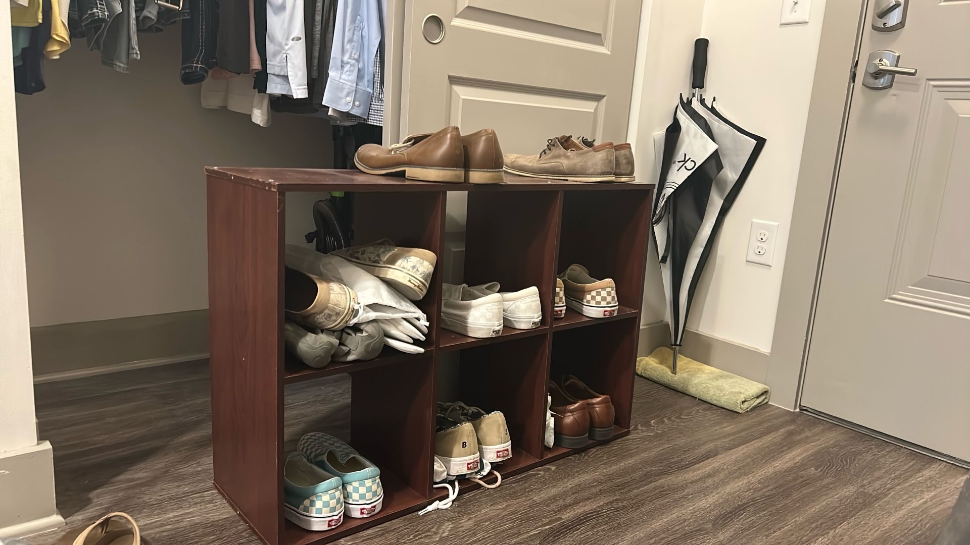 Shoe Cubby Rack 6 Cube Shelves