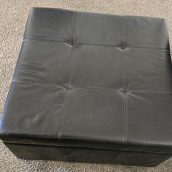 Black Ottoman With Storage 