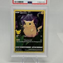 2021 Pokemon Celebrations Pikachu #005 Full Art PSA 7 Near Mint