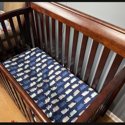 - Baby Crib Turns Into A Full Size Bed And Toddler Bed And Changing Tablee