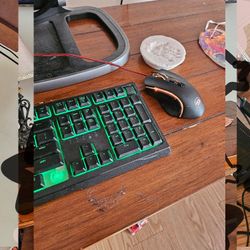Keyboard, Mouse, Monitor 