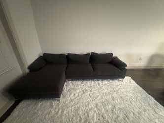 Dark Gray L Shaped Couch