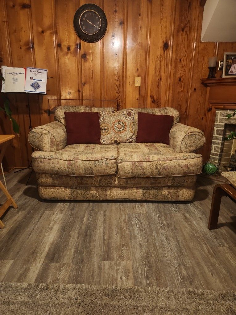Full Size Sleeper Sofa and Loveseat